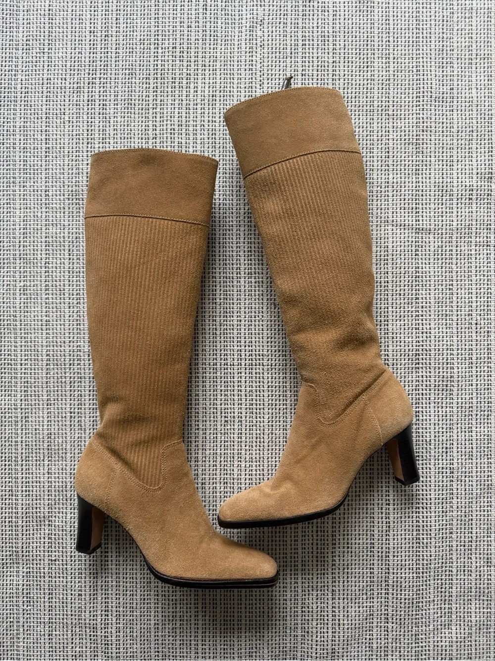 Lauren Ralph Lauren Davida Suede Corduroy Tall Boots Women’s Size 5.5